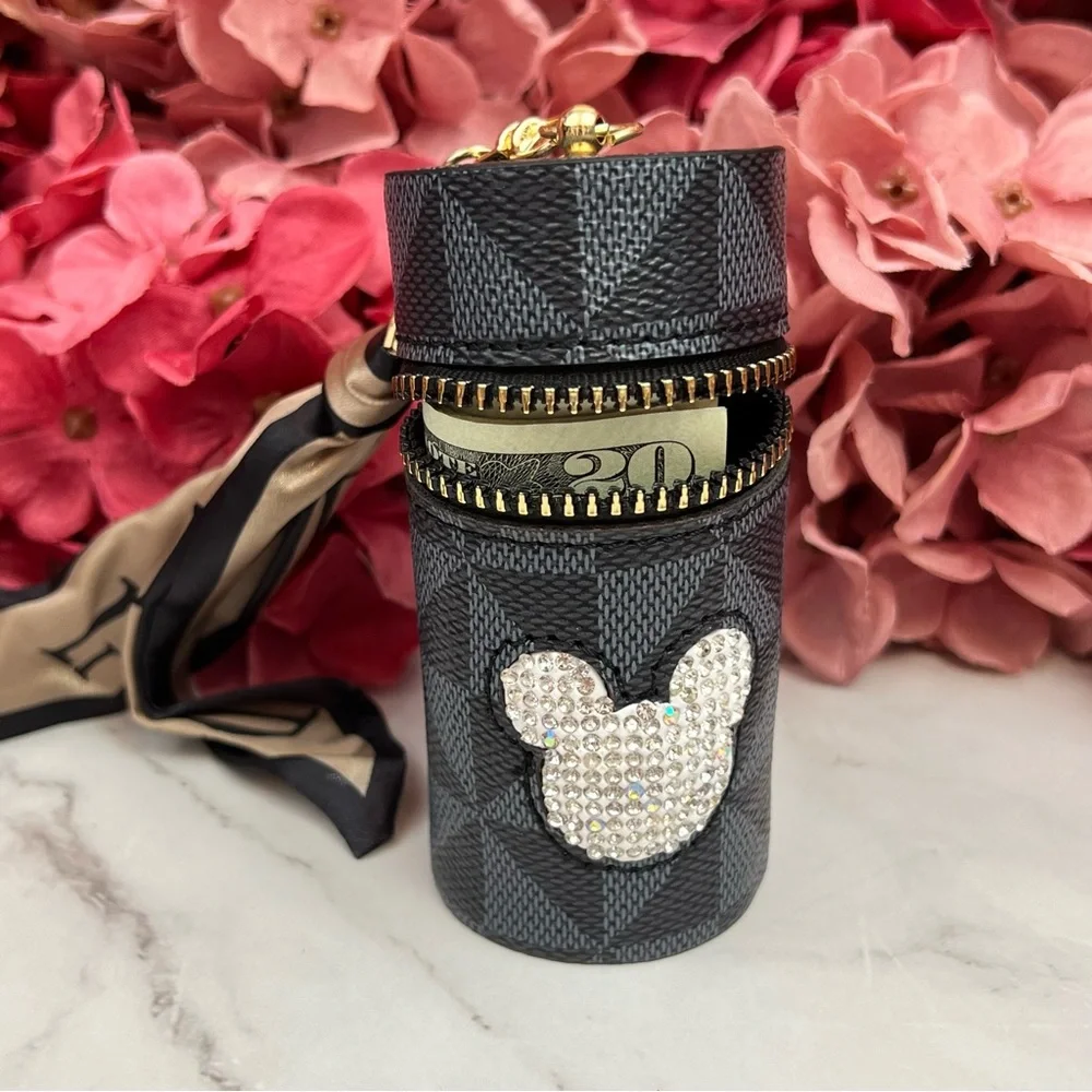 Mickey Mouse Coin Purse with Ribbon Tassel Keychain - Picture 13 of 16